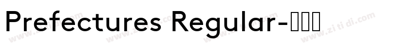 Prefectures Regular字体转换